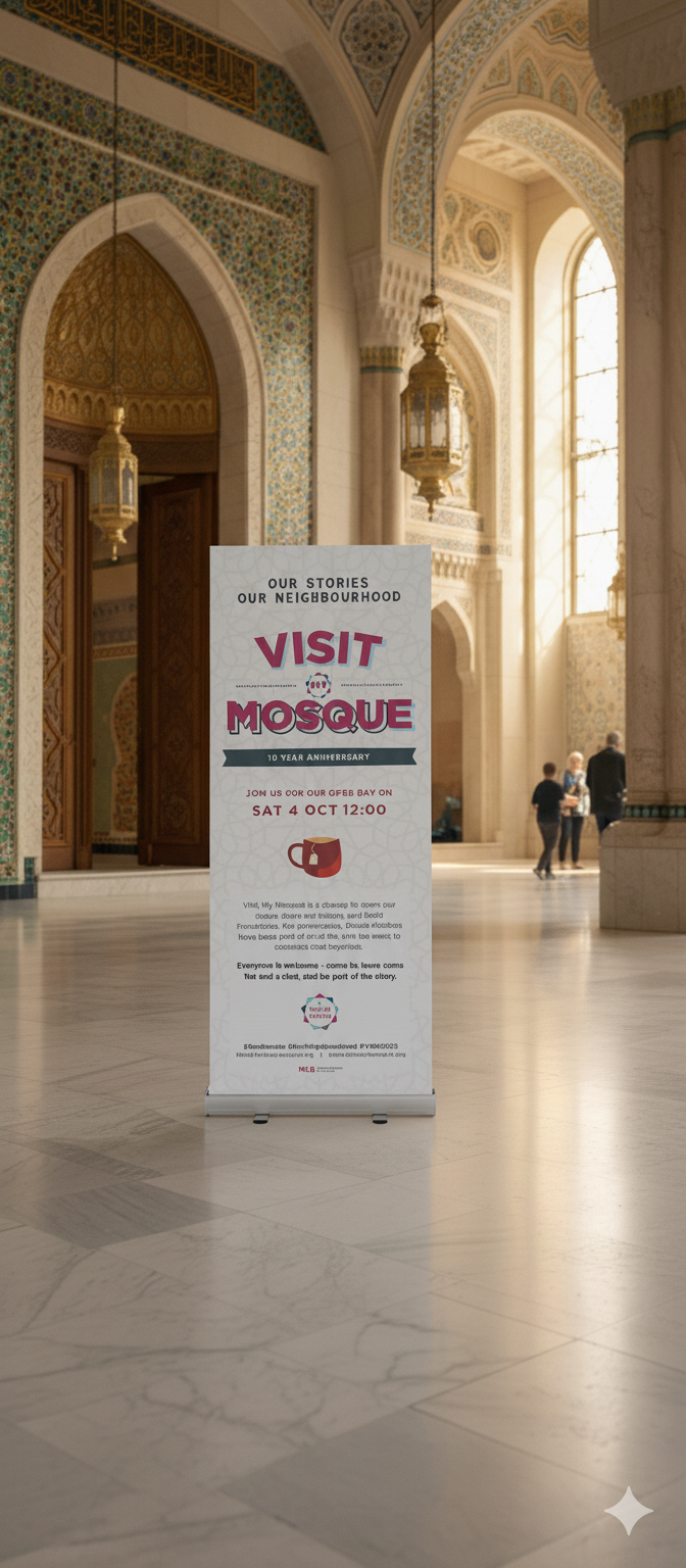 VISIT MY MOSQUE OPEN DAY ROLLER BANNER