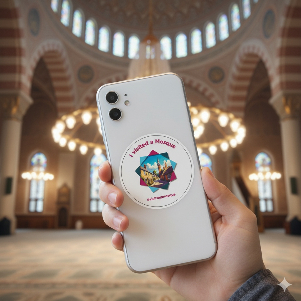 1000 Quantity - I visited a mosque Stickers for £70
