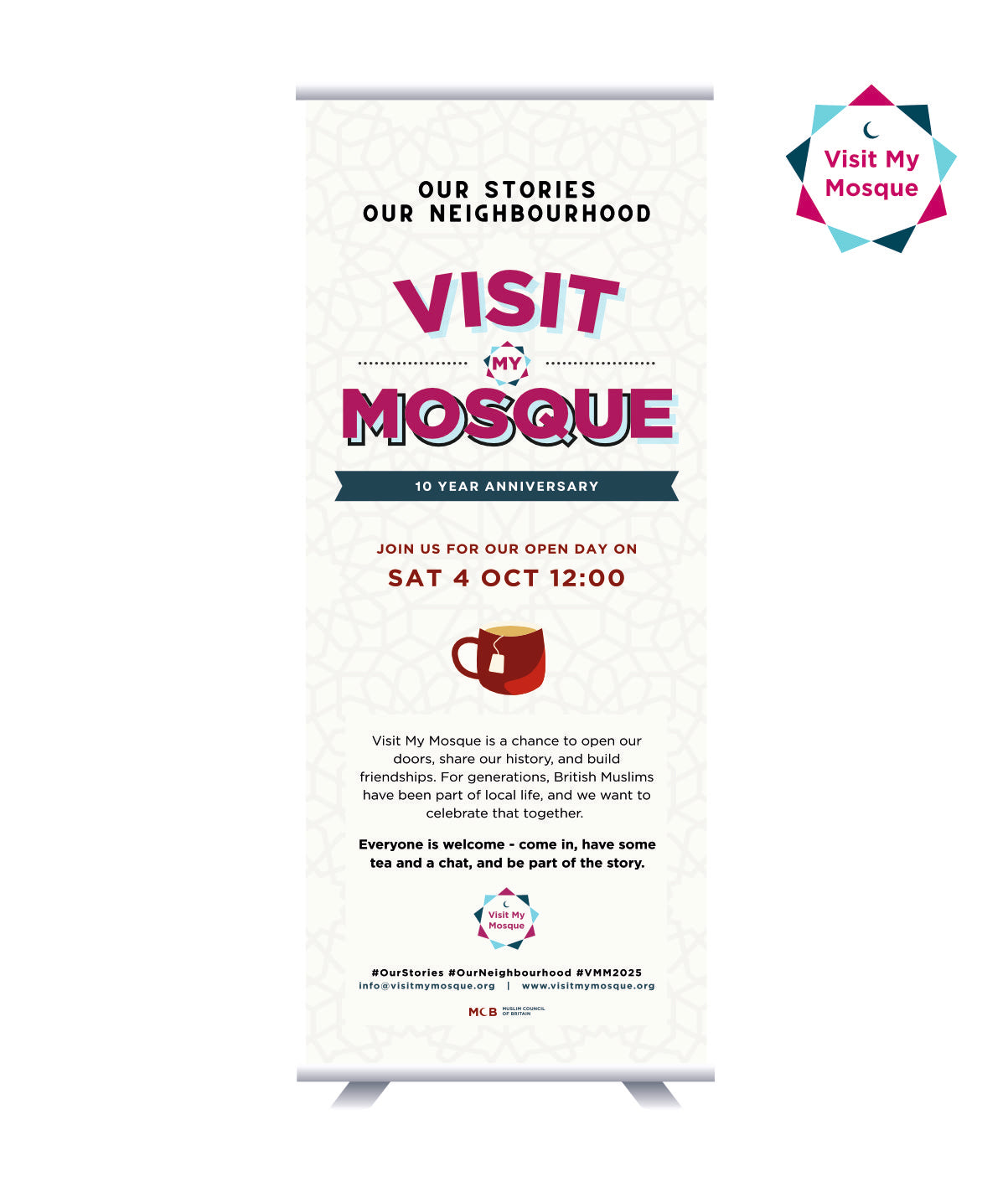 VISIT MY MOSQUE OPEN DAY ROLLER BANNER
