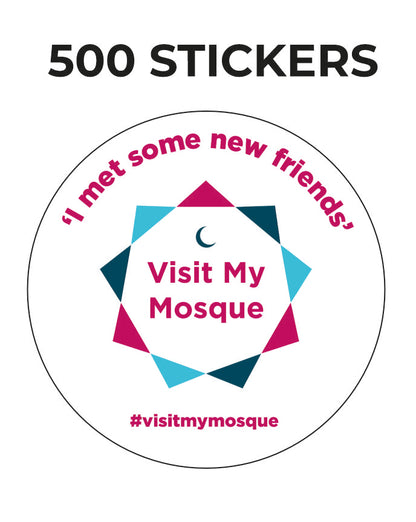 500 Quantity - I met some new friends VMM Stickers for £55
