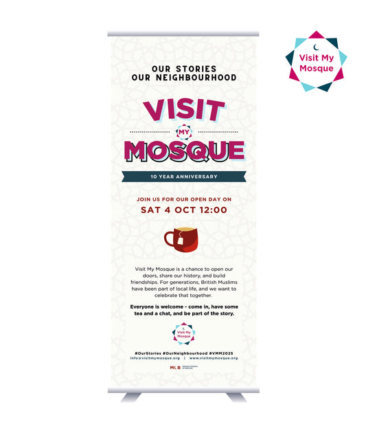 VISIT MY MOSQUE OPEN DAY ROLLER BANNER